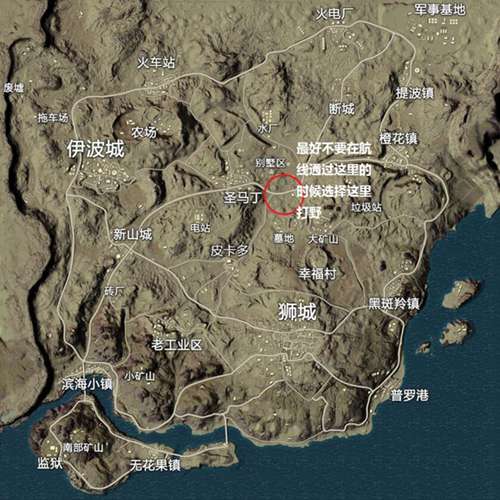 绝地求生沙漠地图