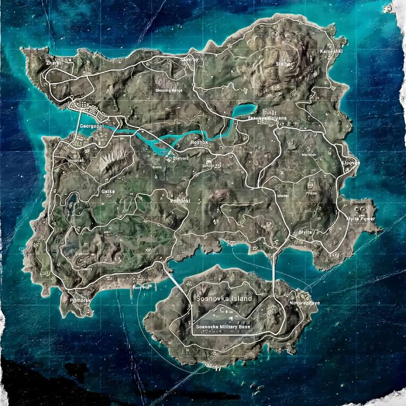 绝地求生海岛地图