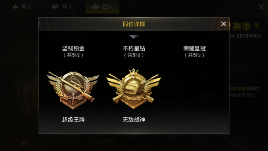 绝地求生排位